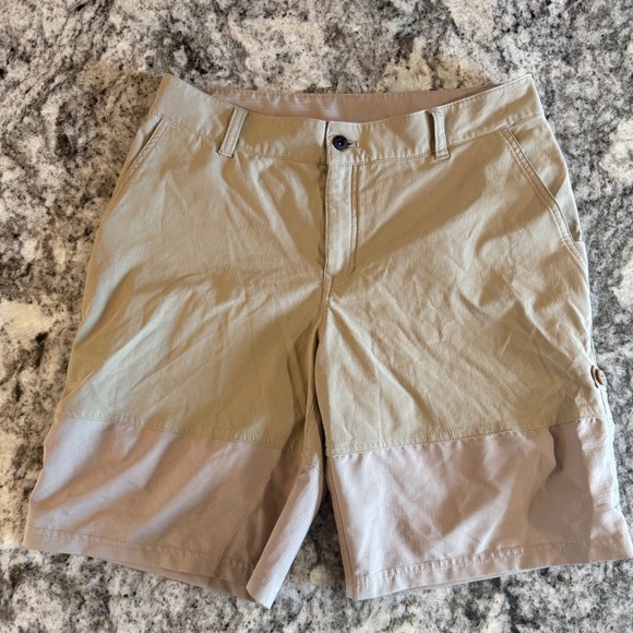 The North Face Pants - The North Face Womens Khaki Tan Ripstop Hiking Shorts Size 6 Regular Adventure